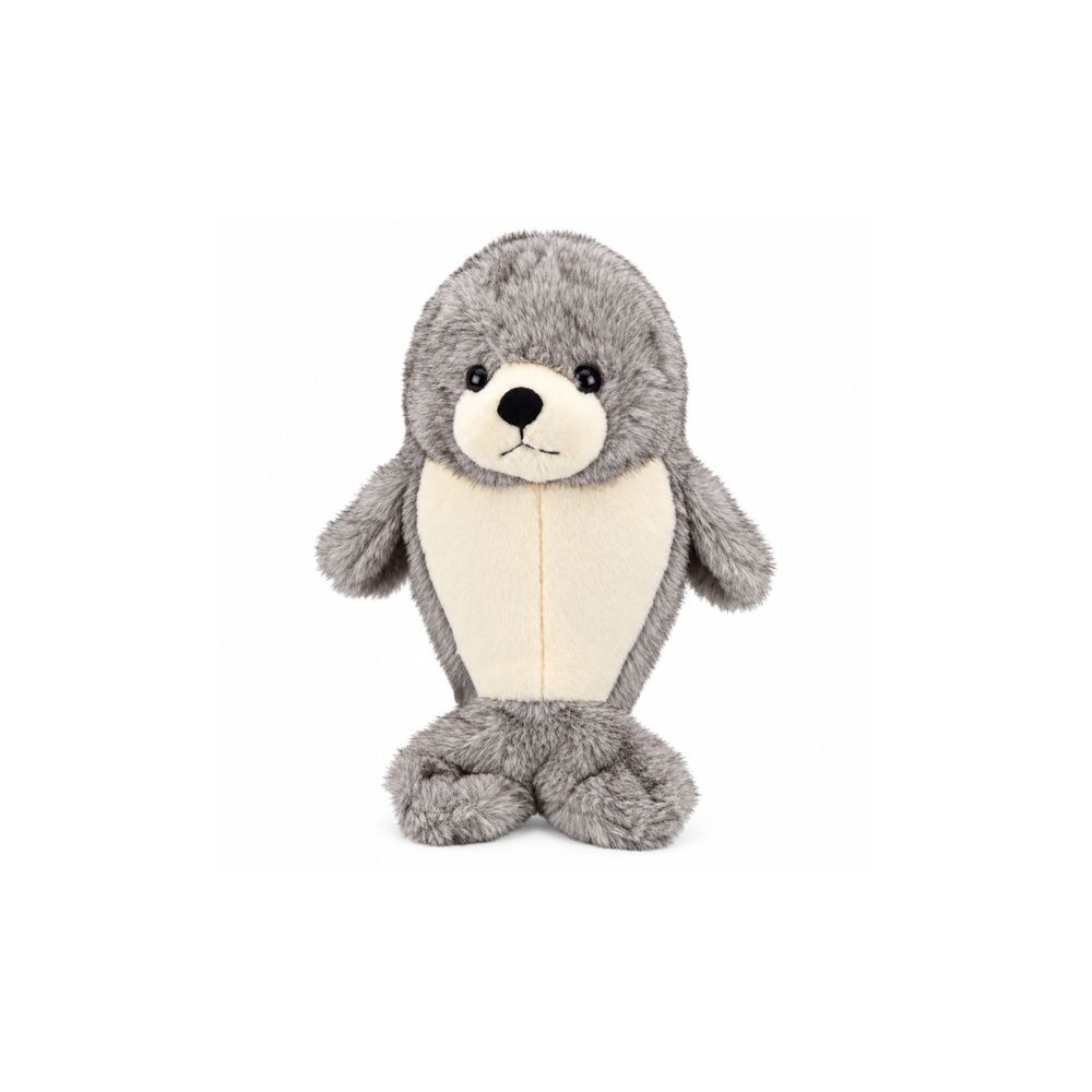 Pluszowa Foka Przytulanka Maskotka Foczka Biało-Szara 25 cm