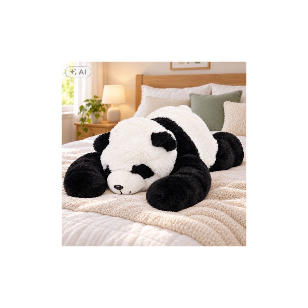 Pluszowa Panda Przytulanka Maskotka Długie Łapy Czarno-Biała 60cm