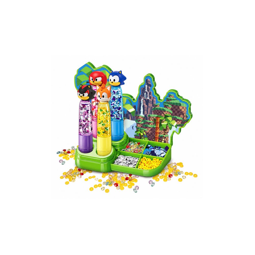 Idea Art Zestaw Fabryka Markerów Zakreślaczy 4 sztuki Sonic Clementoni 18424