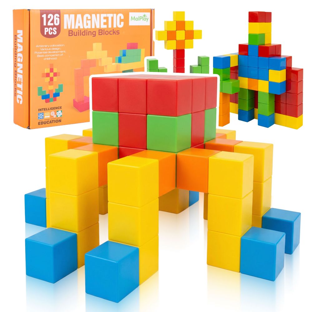 Klocki magnetyczne kostki 126 SZT