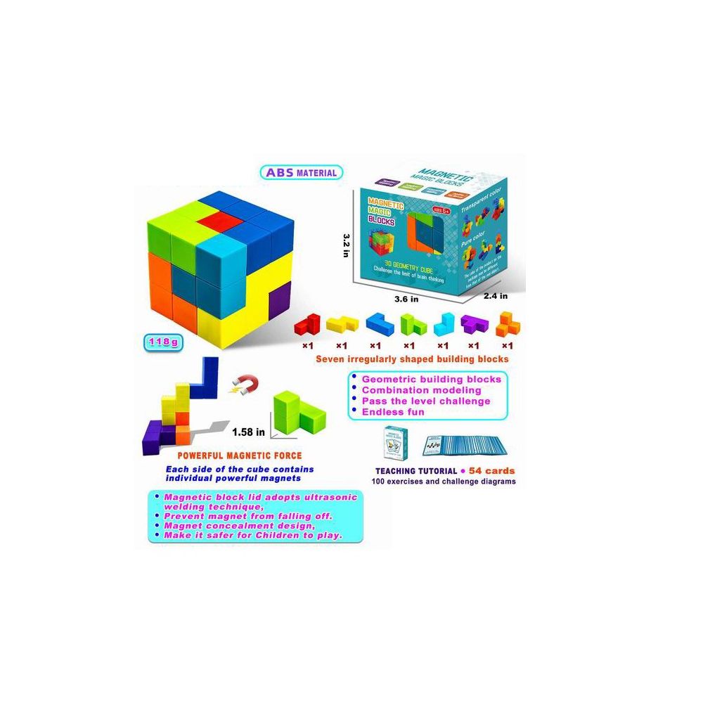 Klocki MAGNETIC CUBES 7 SZT kostka