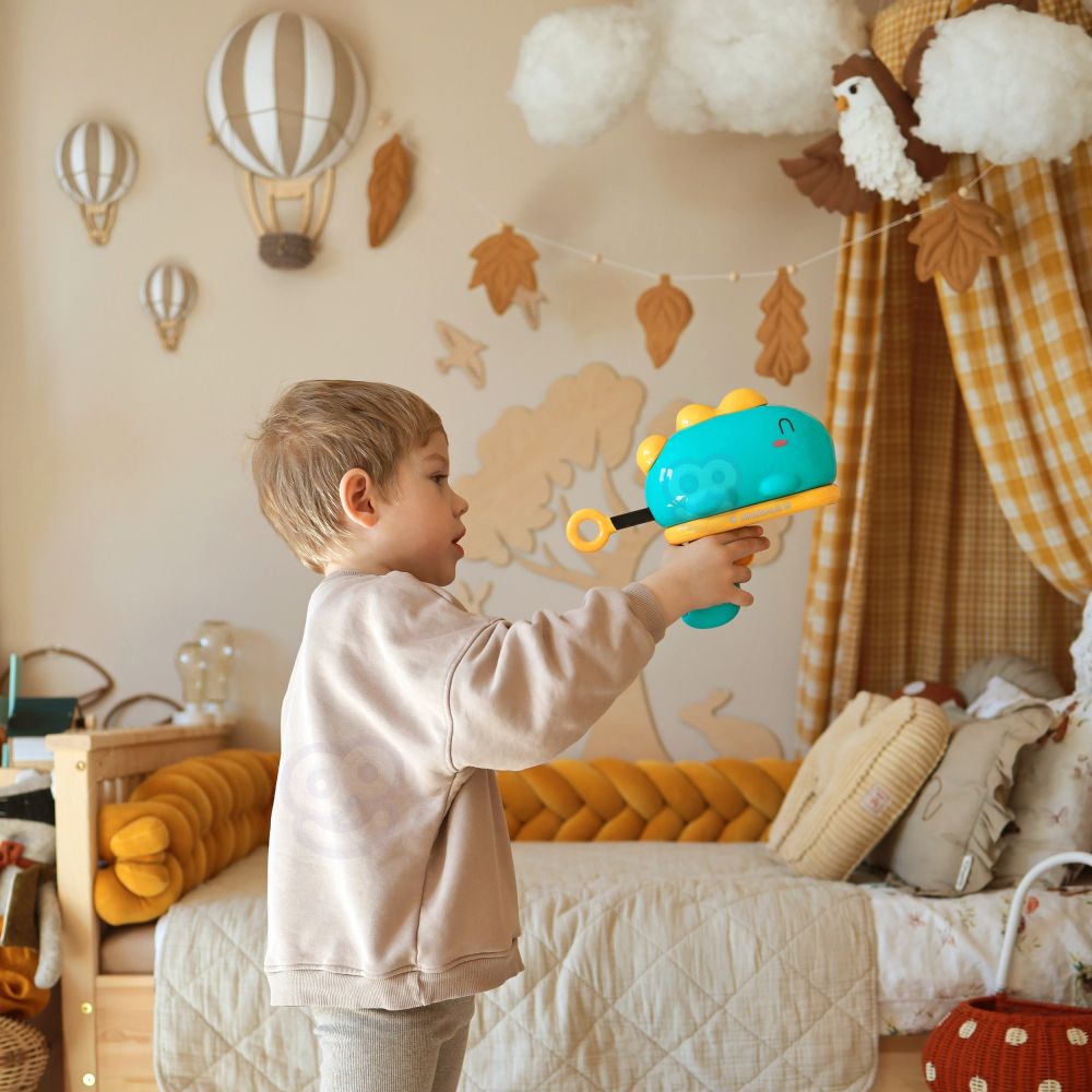 WOOPIE Dart Game Ball Gun Dinosaur Velcro Target Points Shooting 