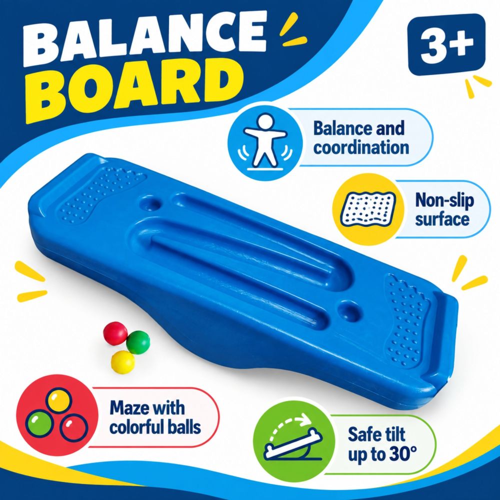 WOOPIE Blue Balance Board Sensory Maze 