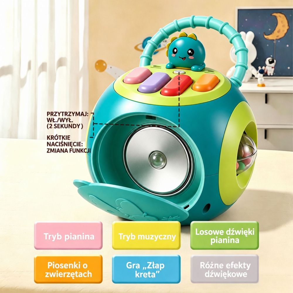 Woopie Interactive Montessori Educational Ball Sorter Piano 