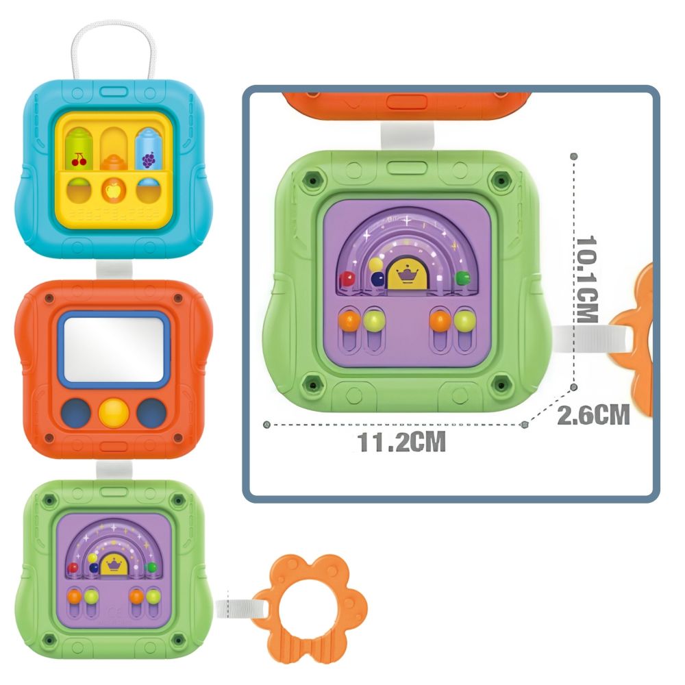 WOOPIE BABY Sensory Cube Manipulative 6-in-1 Educational Interactive Toy 