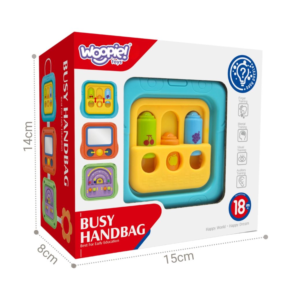 WOOPIE BABY Sensory Cube Manipulative 6-in-1 Educational Interactive Toy 