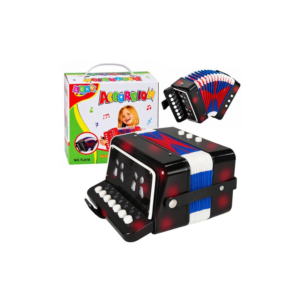Akordeon Dla Dzieci Instrument Muzyczny Harmonia Melodie Czarny