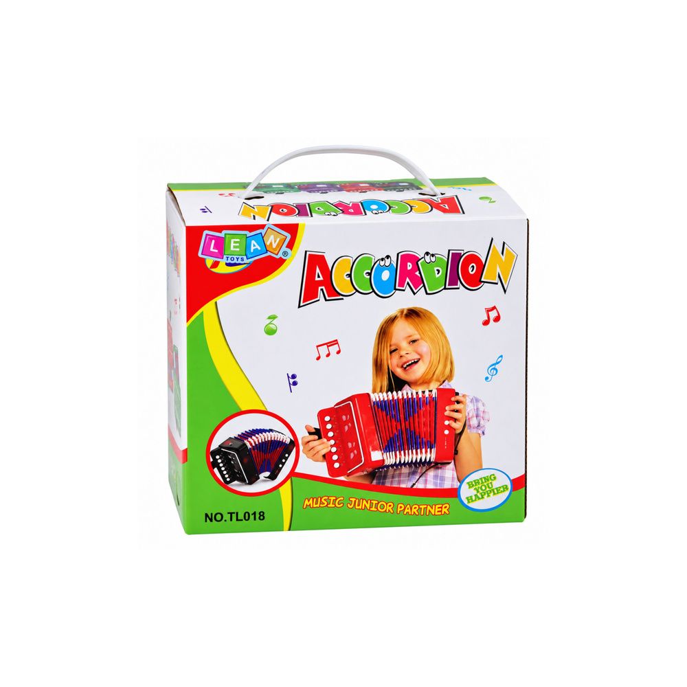 Akordeon Dla Dzieci Instrument Muzyczny Harmonia Melodie Czarny