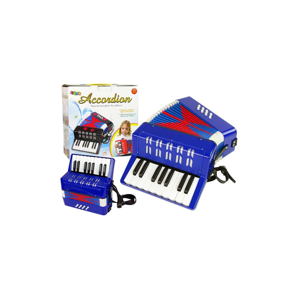Akordeon Instrument Muzyczny Dla Dzieci Muzyka Niebieski