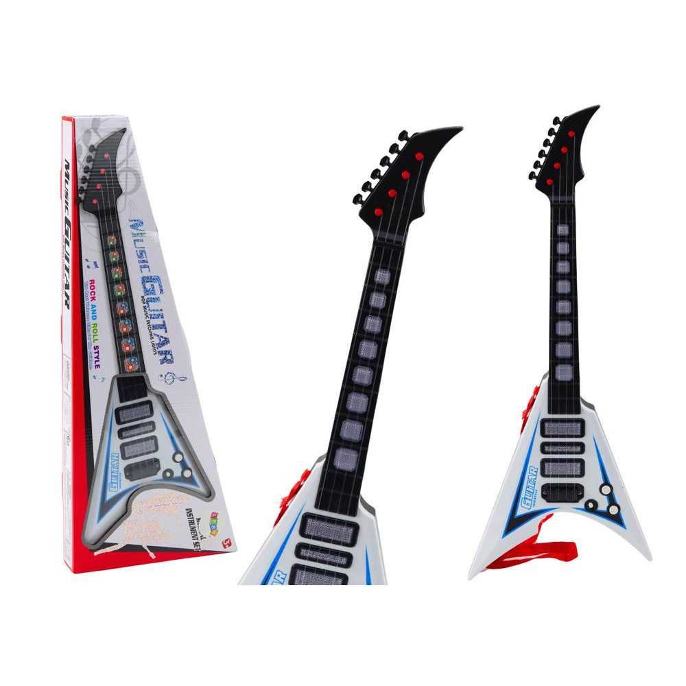 Elektrinė gitara vaikams Lights Melodies, White-Žaislai, Muzikiniai-e-vaikas