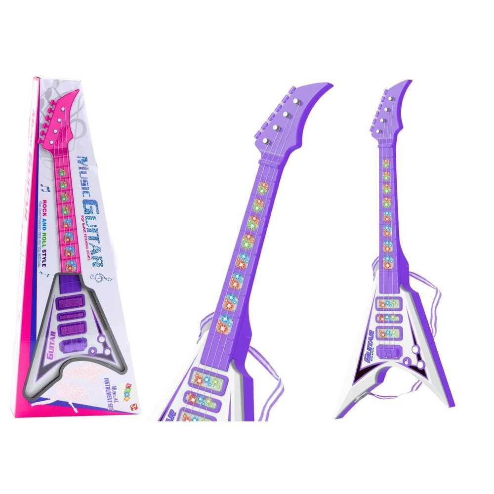 Elektrinė gitara vaikams Lights Melodies, Purple-Žaislai, Muzikiniai-e-vaikas