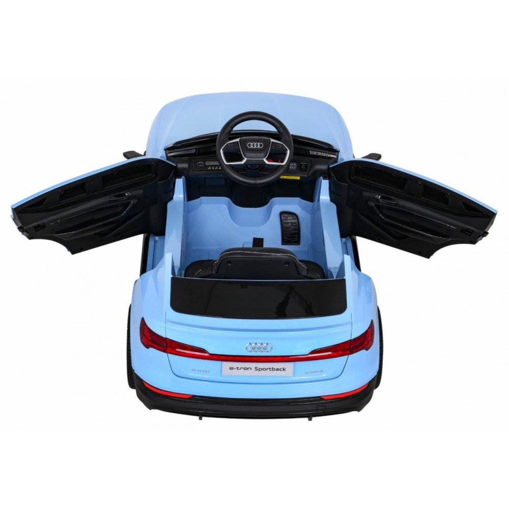 Elektromobilis Audi E-Tron Sportback, mėlynas-Elektromobiliai, Mašinos-e-vaikas