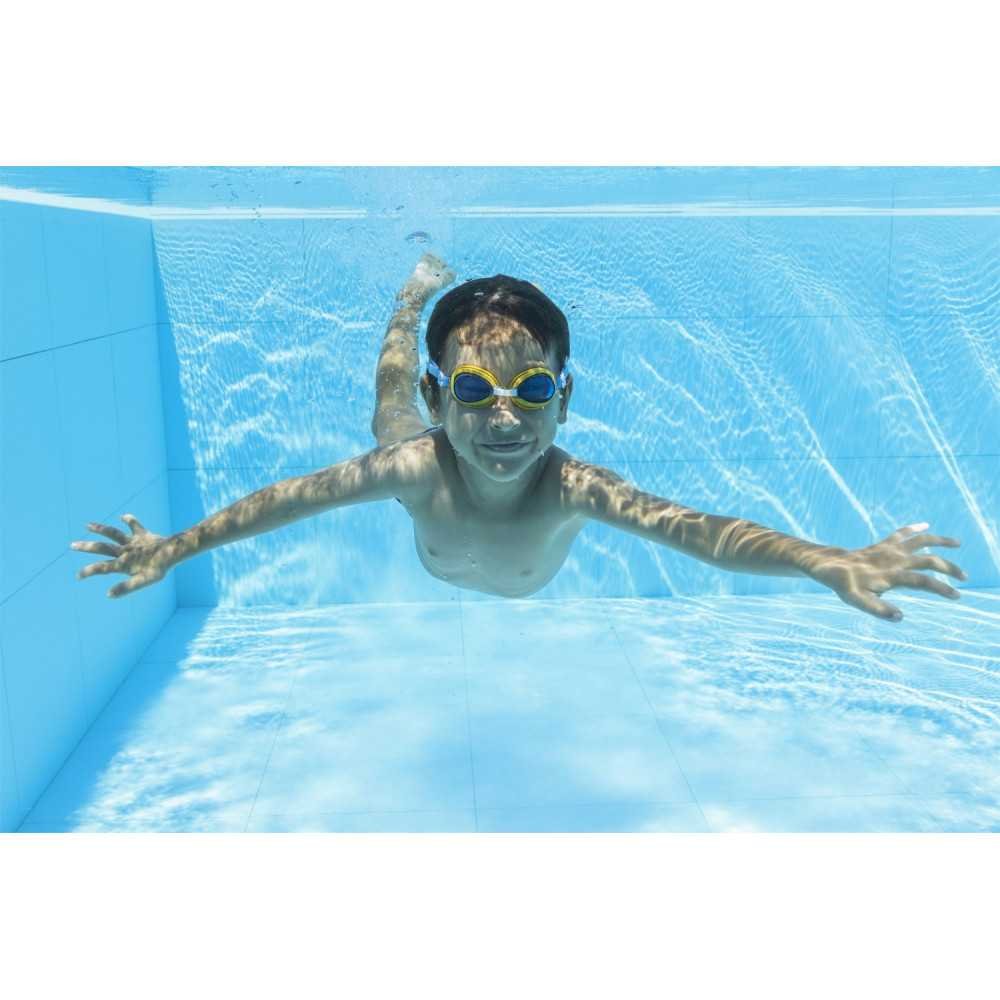 Vaikiški nardymo akiniai Hydro-Swim BESTWAY, Blue-Žaislai, Lauko žaislai, Vandens ir smėlio žaislai, Nardymo, plaukimo reikmenys