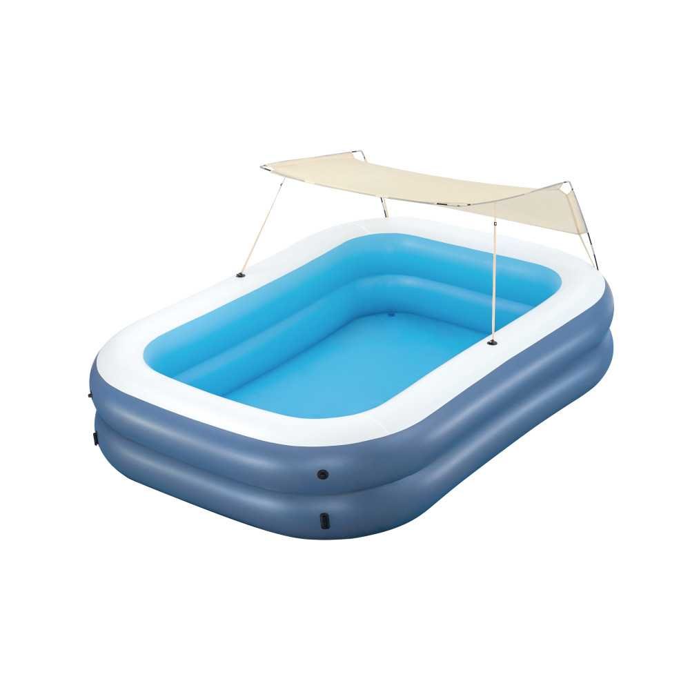 Pripučiamas baseinas BESTWAY 254x178x140cm UV apsauga + kilnojamas stogelis-Žaislai, Lauko žaislai, Baseinai, Pripučiami baseina