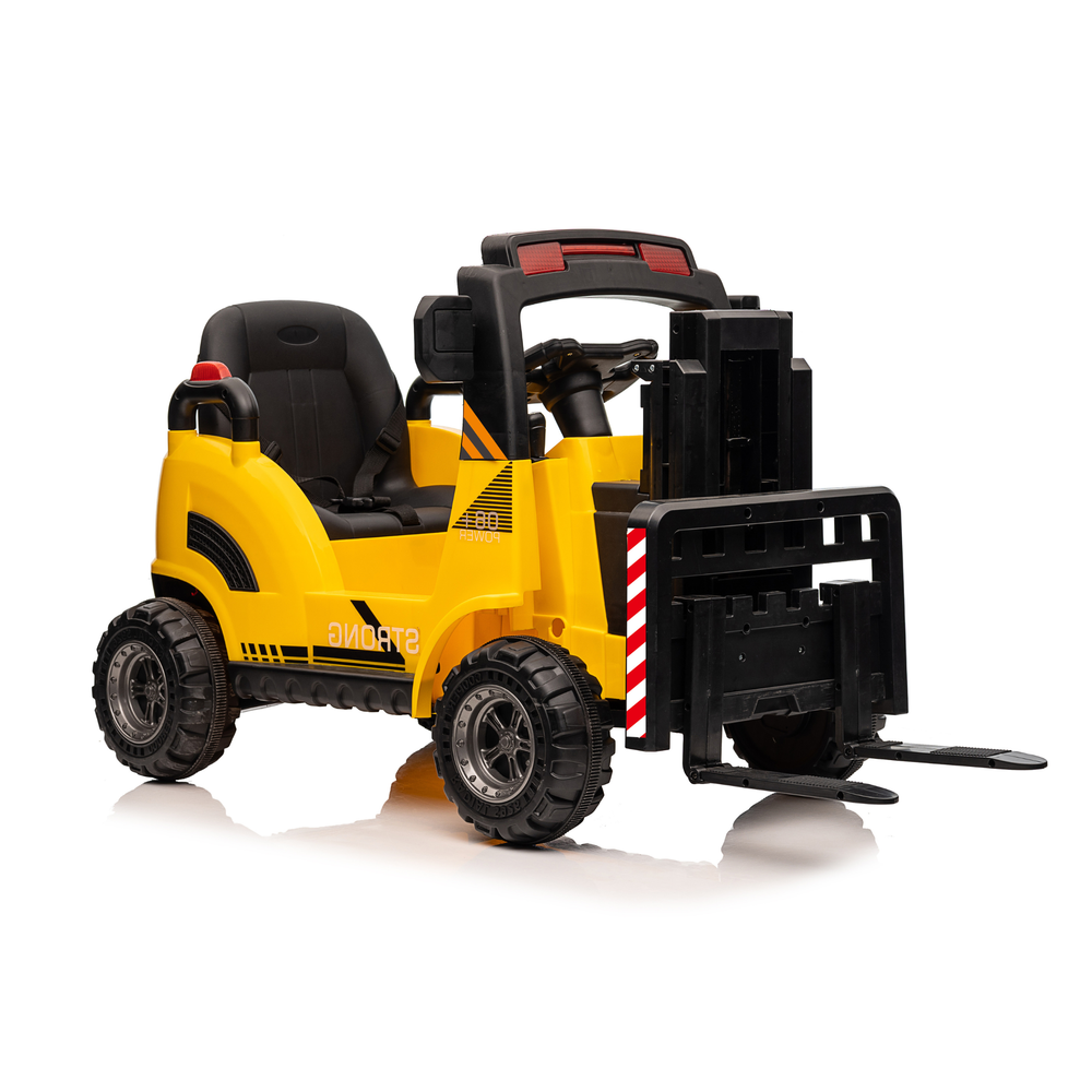 Elektrinis krautuvas WH101, geltonas-Elektromobiliai, Traktoriai-e-vaikas