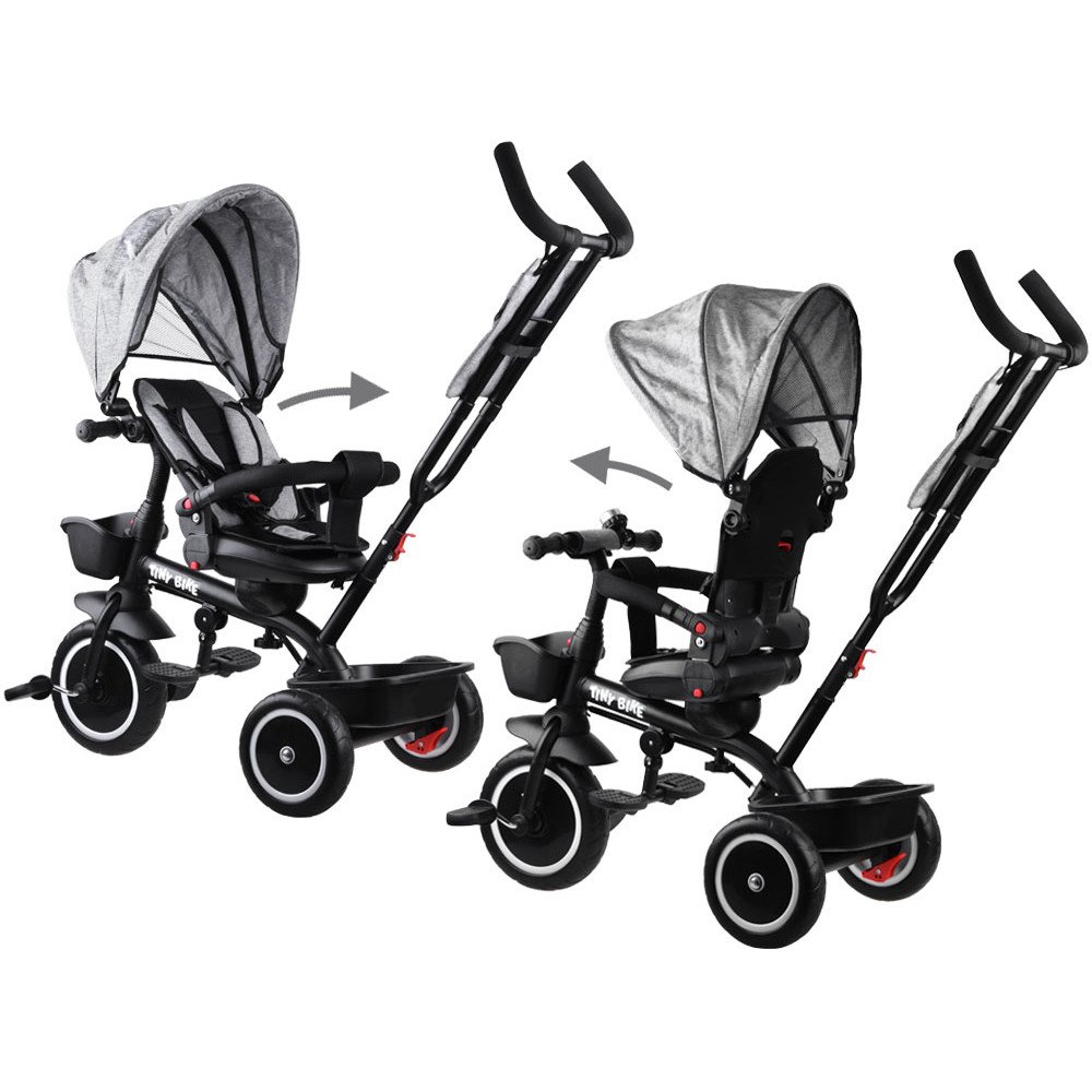 Triratukas su stogeliu Tiny Bike 3in1 SP0650-Judėjimui, Triratukai vaikams-e-vaikas