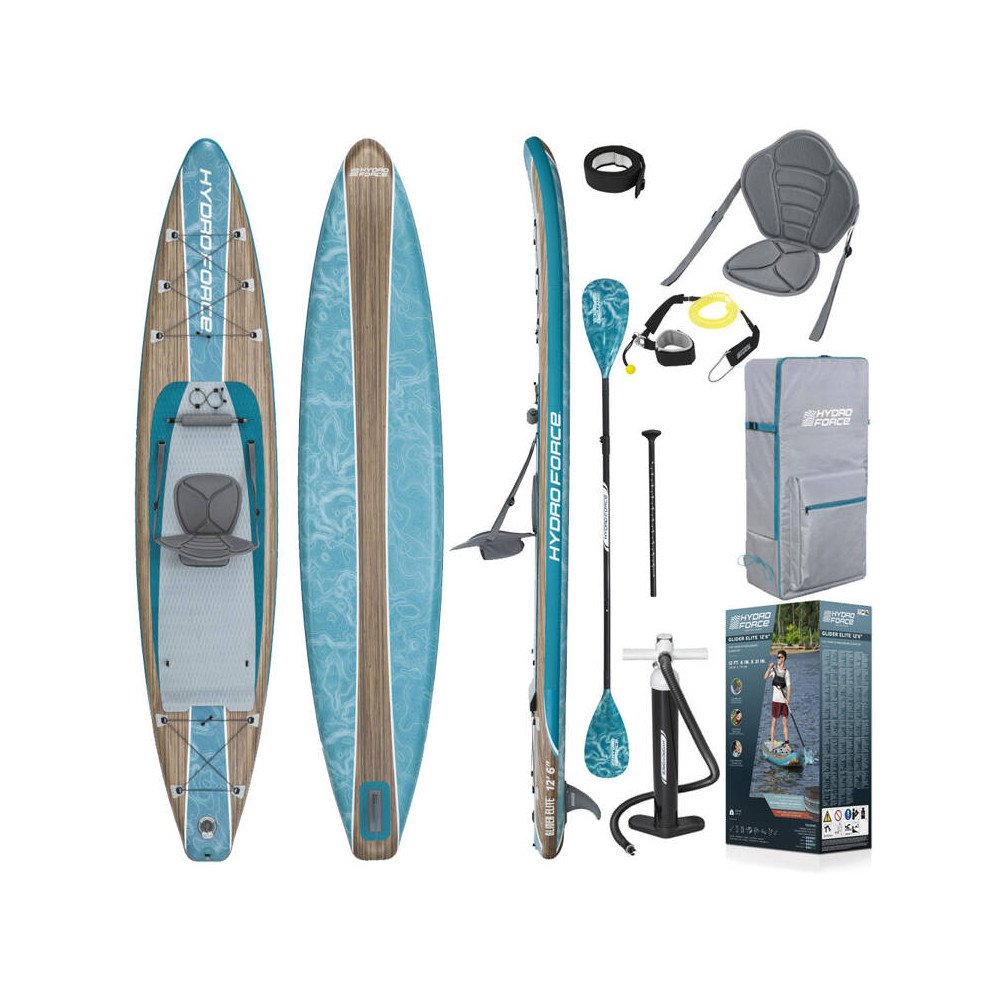 Pripučiama SUP lenta su atlošu ir irklais Bestway Hydro Force Glider Elite 6532G 381x79x15cm 2in1-Namai, laisvalaikis, turizmas,