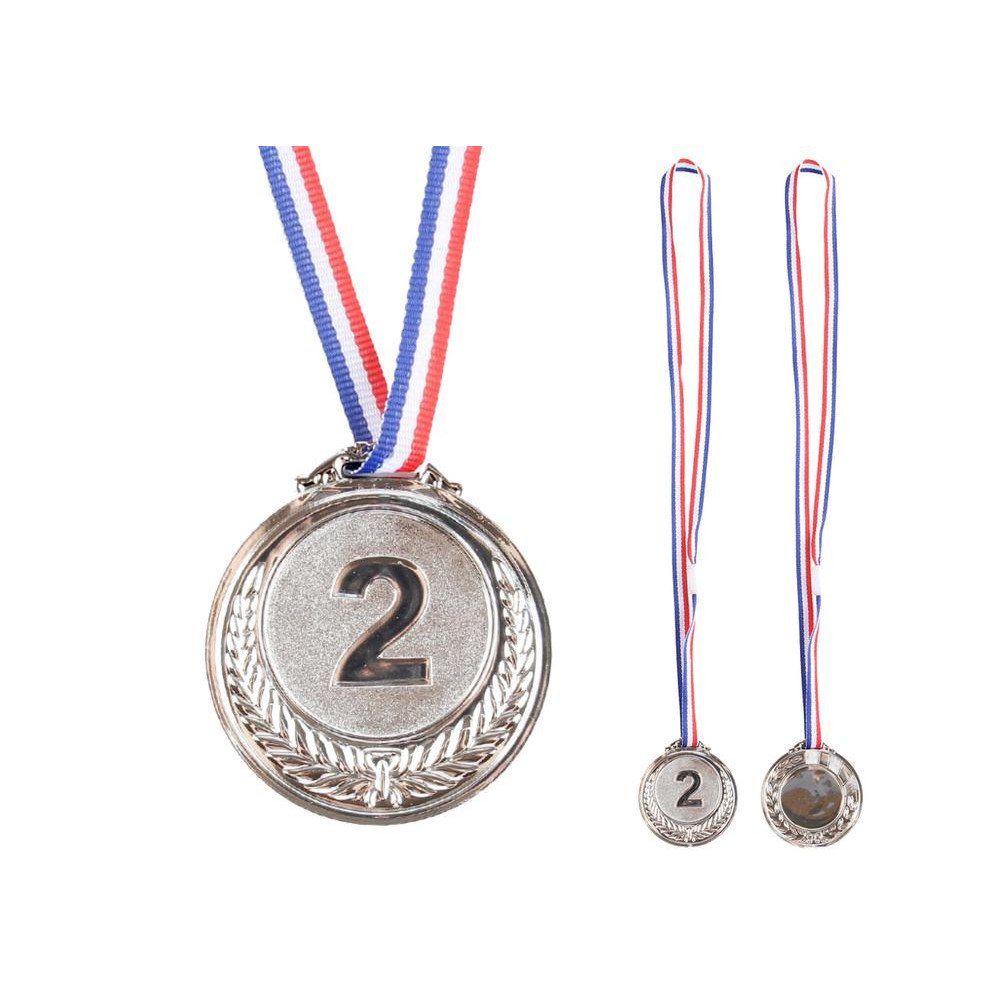 Sidabro medalis Antrosios vietos trofėjus Cinkas 6,5 cm-tarpine-e-vaikas