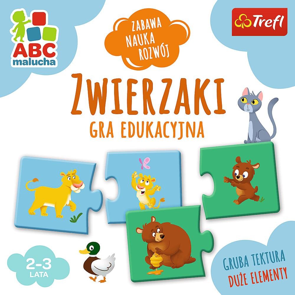 Mokomasis žaidimas "Gyvūnai iš ABC serijos kūdikiams" Trefl 01940-Žaislai, Stalo žaidimai, Įvairūs stalo žaidimai-e-vaikas