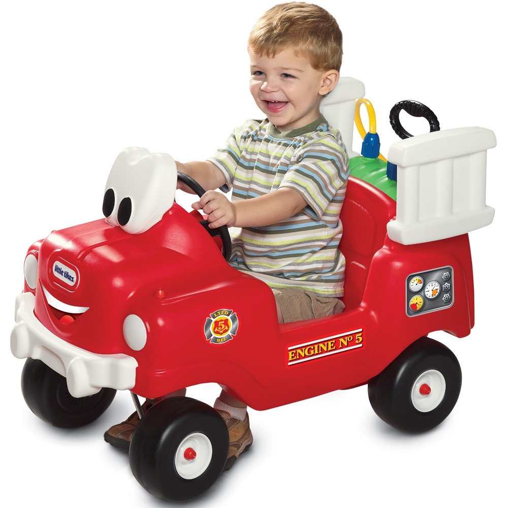 Paspiriama mašinėlė Little Tikes ugniagesių automobilis su siurbliu-Judėjimui, Paspiriamosios mašinėlės ir jų priedai, Paspiriam