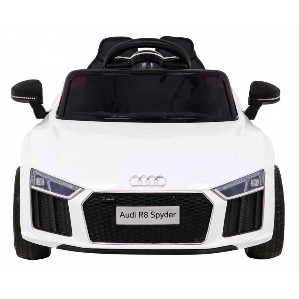 Elektromobilis Audi R8, White-Elektromobiliai vaikams, Mašinos-e-vaikas