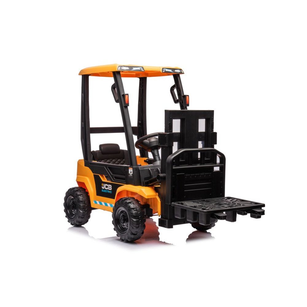 Elektrinis JCB krautuvas, Yellow-Elektromobiliai vaikams, Traktoriai-e-vaikas