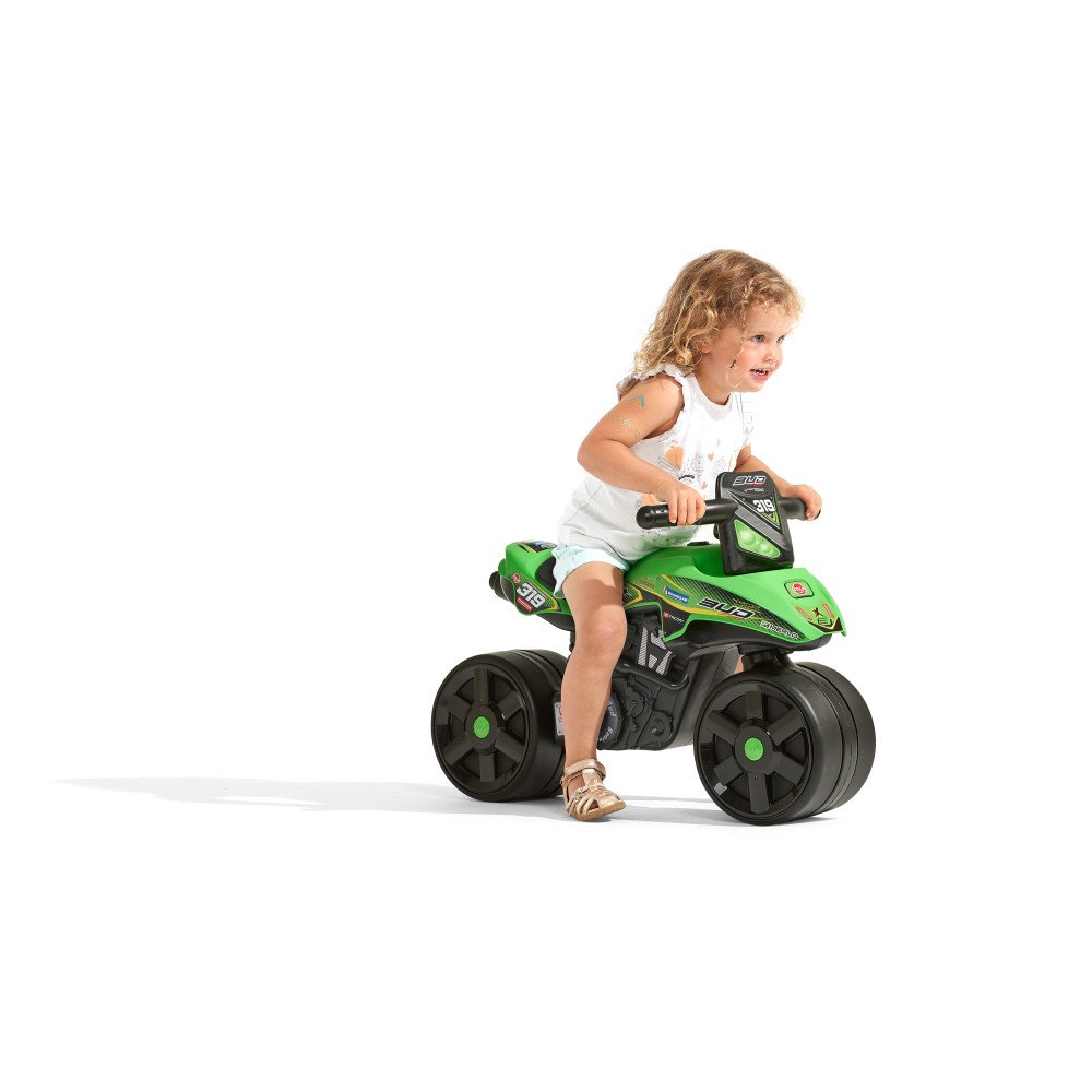 Paspiriamas motociklas FALK Racing Green platūs ratai nuo 1 metų-Judėjimui, Paspiriamosios mašinėlės ir jų priedai, Paspiriamos 