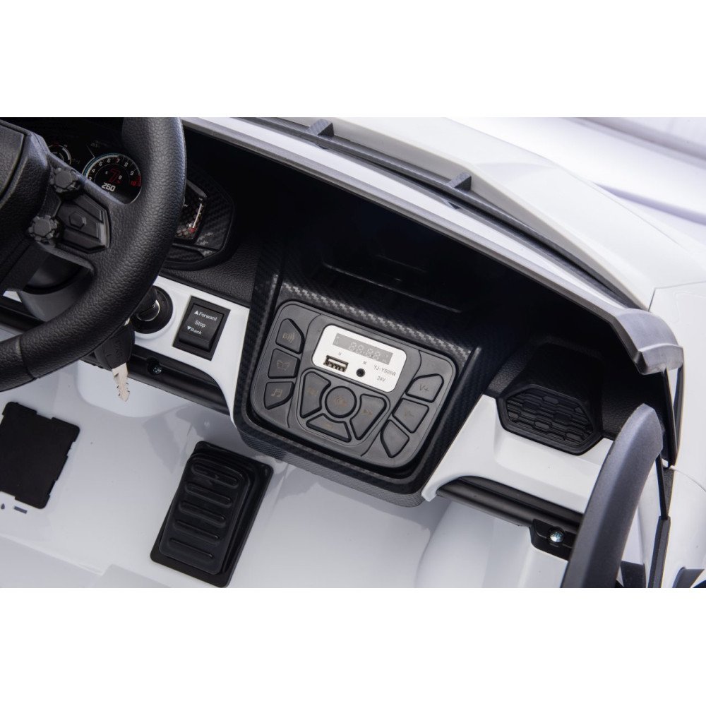 Elektromobilis Lamborghini Revuelto XL STRONG, White-Elektromobiliai vaikams, Mašinos-e-vaikas