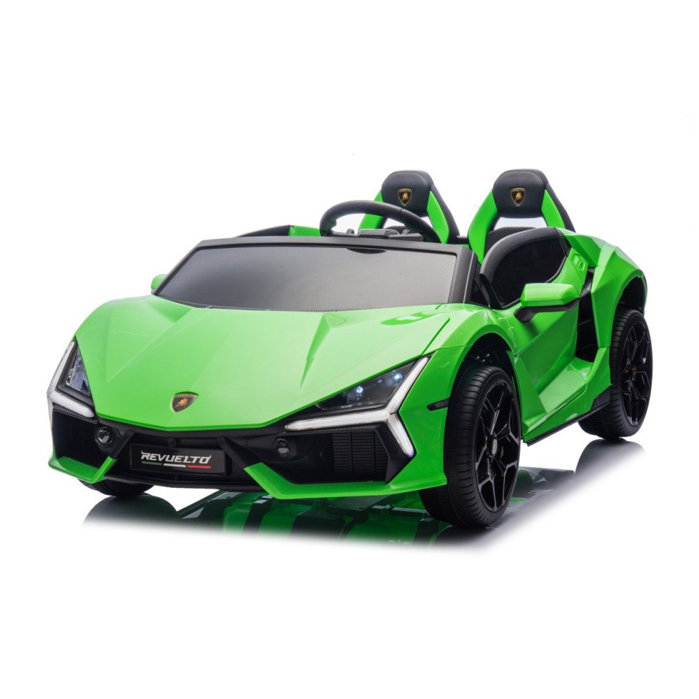 Elektromobilis Lamborghini Revuelto XL STRONG, Green-Elektromobiliai vaikams, Mašinos-e-vaikas