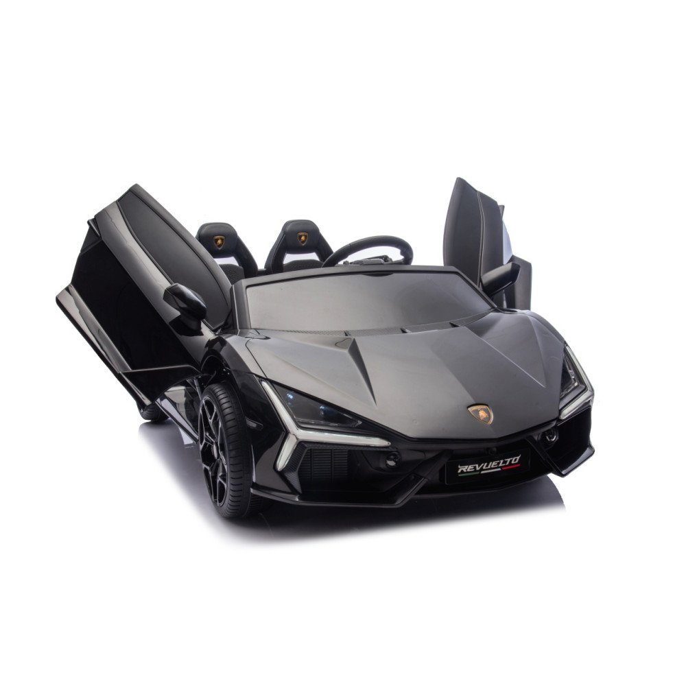 Elektromobilis Lamborghini Revuelto XL STRONG, Black-Elektromobiliai vaikams, Mašinos-e-vaikas