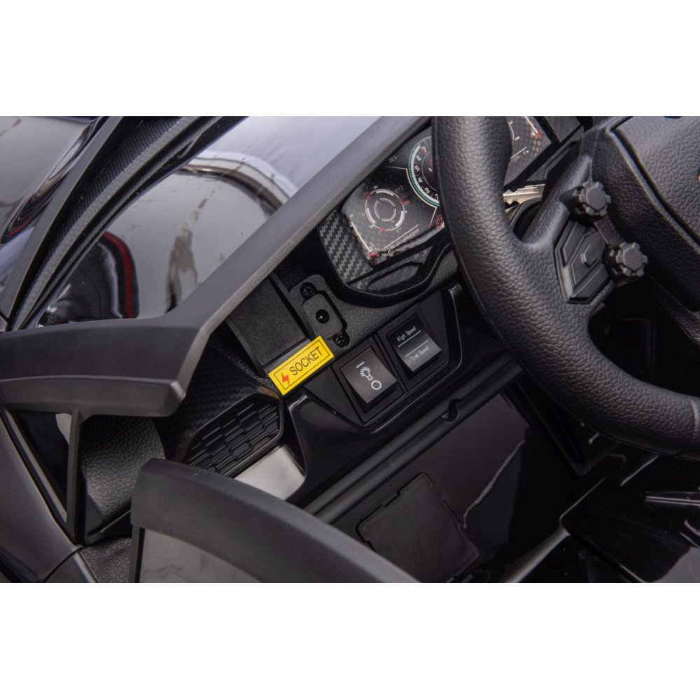Elektromobilis Lamborghini Revuelto XL STRONG, Black-Elektromobiliai vaikams, Mašinos-e-vaikas