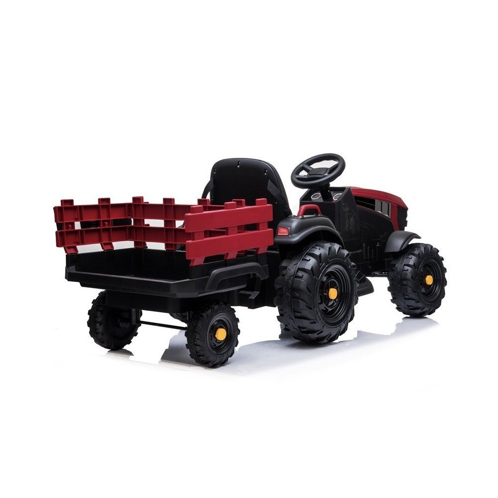 Akumuliatorinis traktorius su priekaba BDM0925 Raudona-TEST, Pojazdy akumulatorowe-e-vaikas