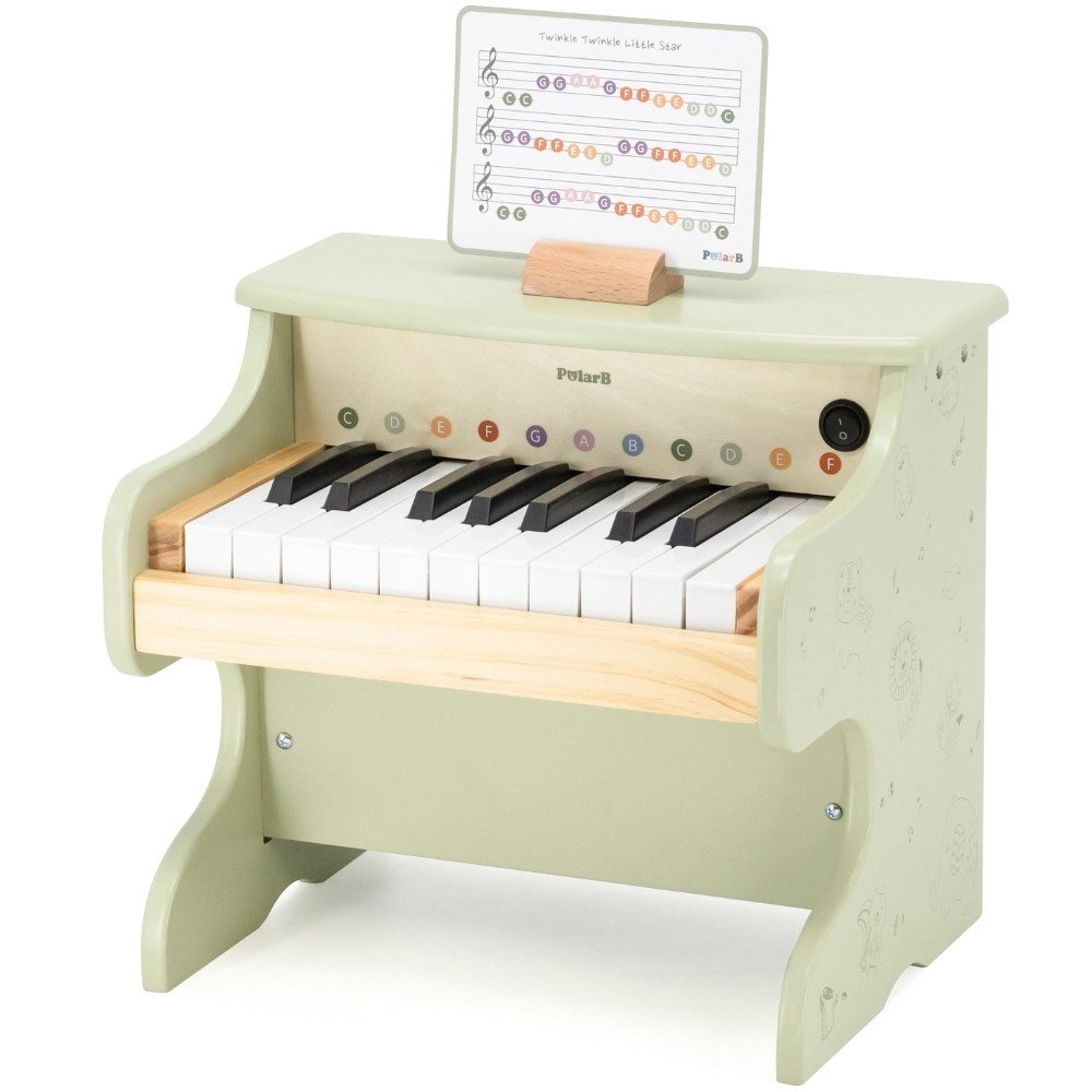 Medinis pianinas Viga Piano Green-LEKER-e-vaikas
