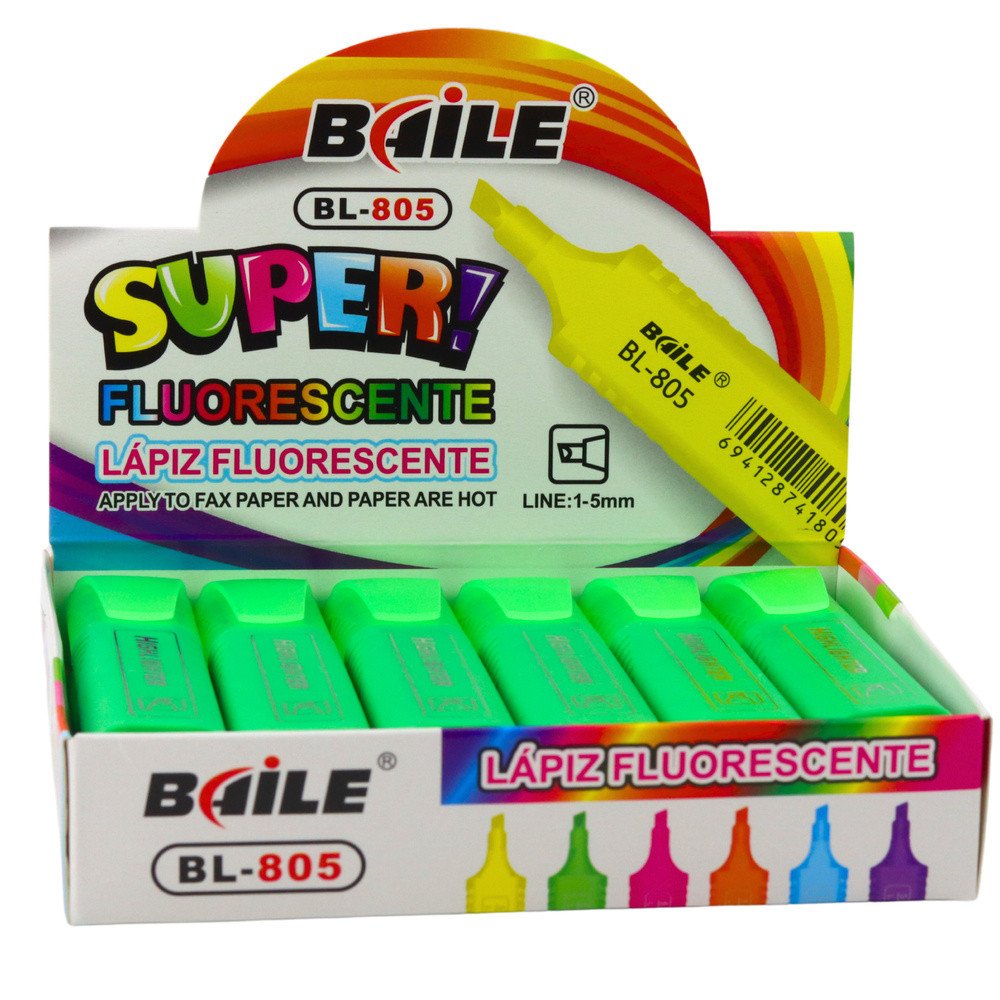 Užrašų žymeklis Office School Neon Intense green-LEANTOYS-e-vaikas