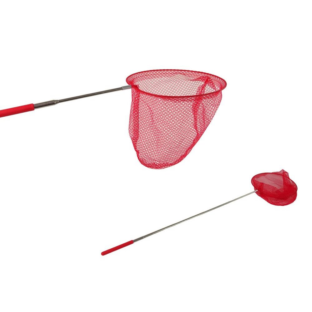 Tinklelis drugeliams su teleskopiniu prailginimu 85 cm, raudonas-LEANTOYS-e-vaikas