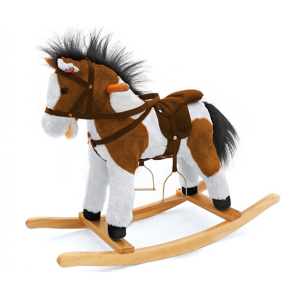 Milly Mally "Rocking Horse" pleistras tamsiai rudas-Supamieji žaislai-e-vaikas