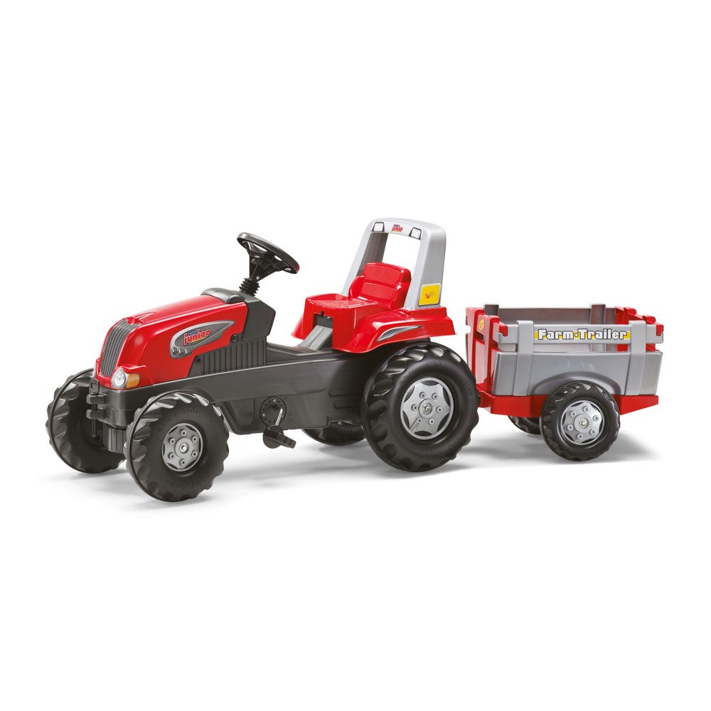 "Rolly Toys" pedalinis traktoriukas su priekaba Junior 3-8 m.