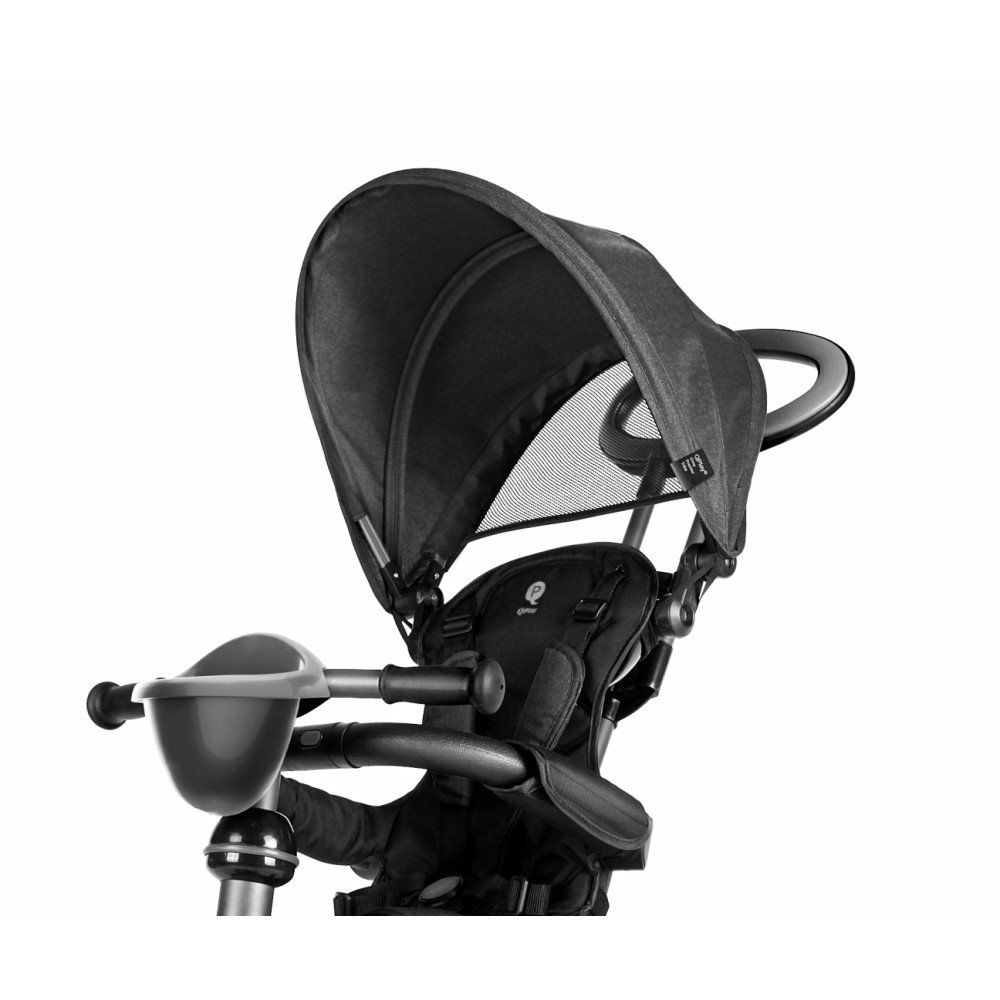 Triratis Qplay Cosy, Black-Judėjimui, Triratukai vaikams-e-vaikas