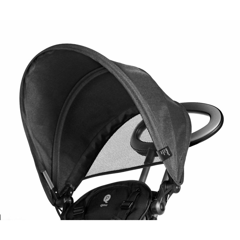 Triratis Qplay Cosy, Black-Judėjimui, Triratukai vaikams-e-vaikas