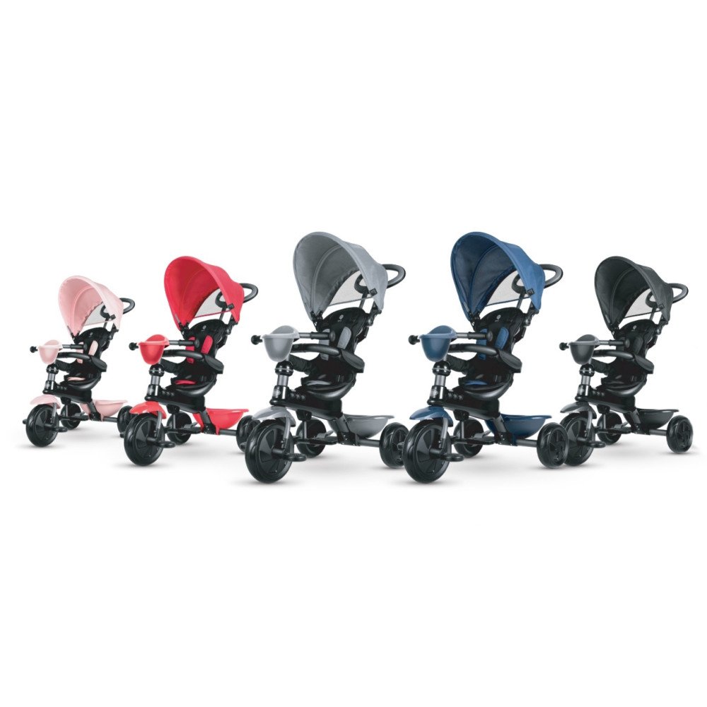 Triratis Qplay Cosy, Black-Judėjimui, Triratukai vaikams-e-vaikas