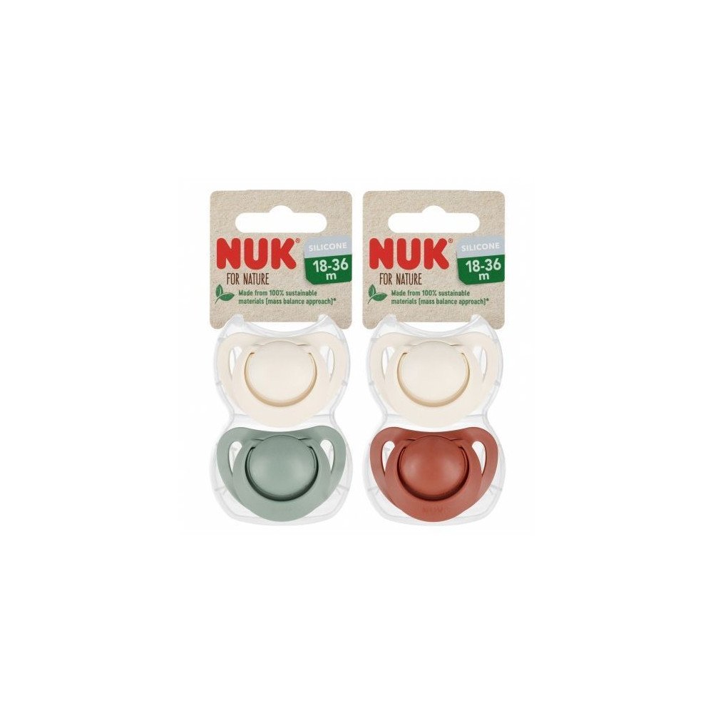 434870 NATURE SILIKONINIS ČIULPTUKAS 18-36 2VNT 541372, 739859-Priežiūrai, Čiulptukai ir jų priedai, Čiulptukai-e-vaikas