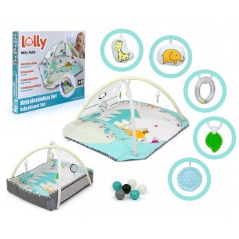 Kūdikių kilimėlis 5in1 Lolly Elephant-Žaislai, Kūdikiams, Lavinamieji kilimėliai-e-vaikas