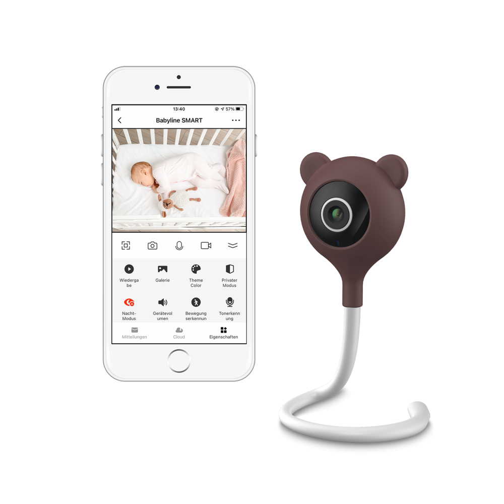 Mobili auklė Lionelo Babyline Smart, White-Miegui, Mobilios auklės-e-vaikas