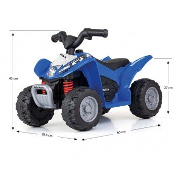Elektrinis keturratis HONDA ATV, mėlynas-Elektromobiliai, Keturračiai ir bagiai-e-vaikas
