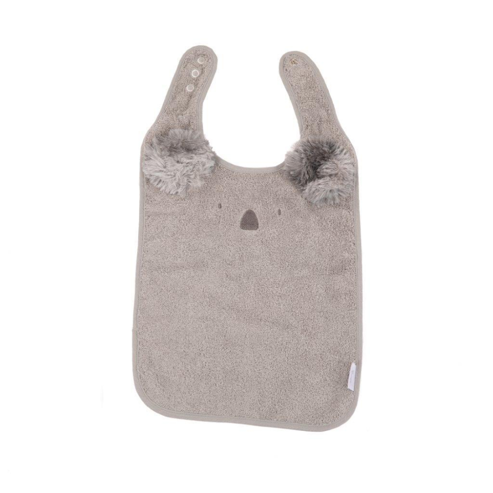 "B-Bib" ekologiškas ekologiškas "Koala" pilkos spalvos-Maitinimui, Seilinukai-e-vaikas