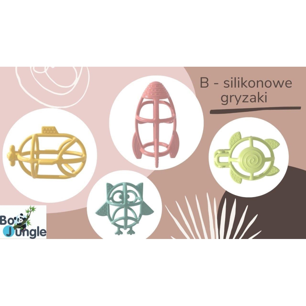 B-Gryzak silikonowy rakieta