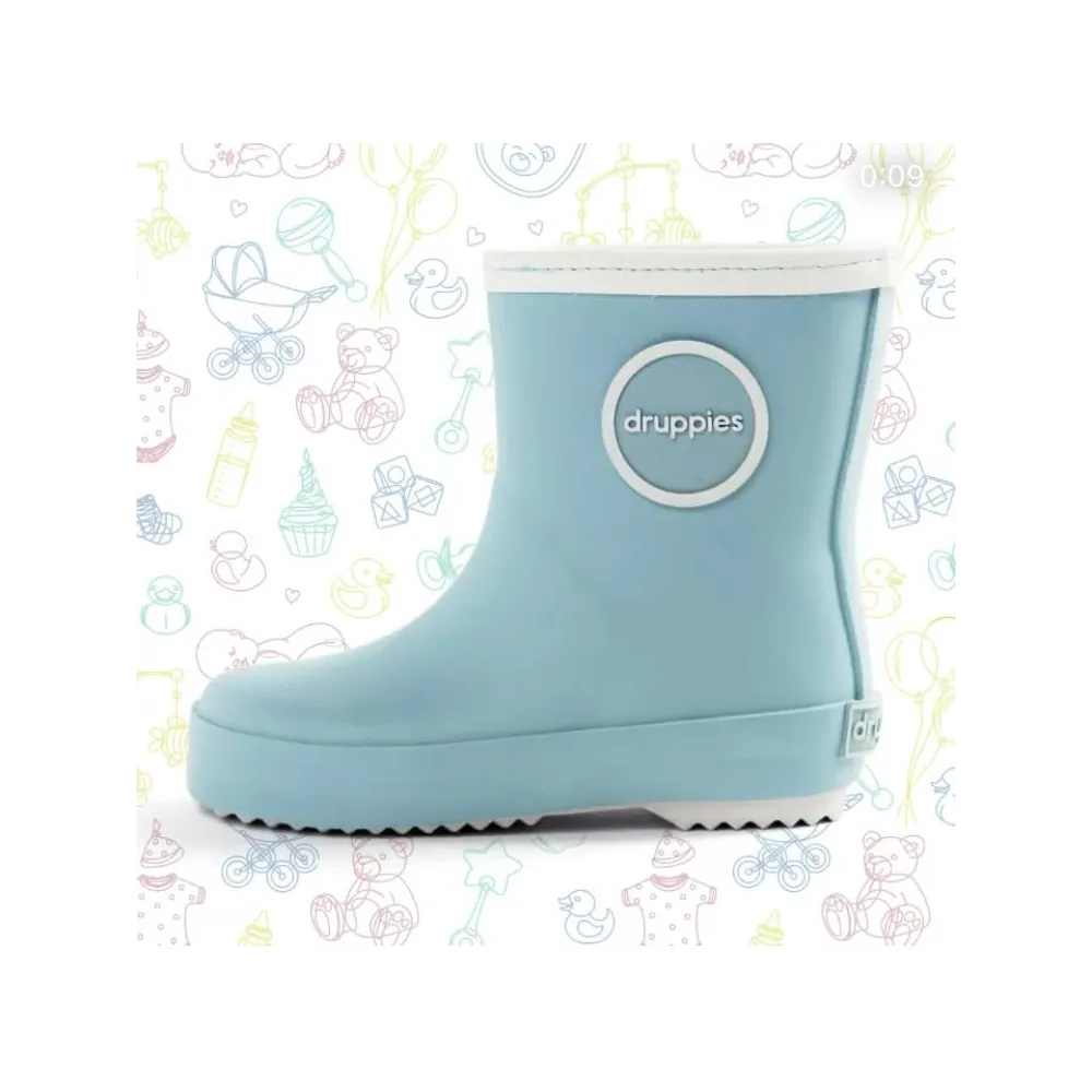 NEWBORN BOOT Druppies pastelinės mėlynos spalvos26 wellingtons-Drabužiai ir aksesuarai, Batai-e-vaikas