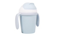 B-Cup gertuvė su šiaudeliu BIOplastic CPLA mėlyna-Maitinimui, Indai, įrankiai, gertuvės, Puodeliai, gertuvės-e-vaikas