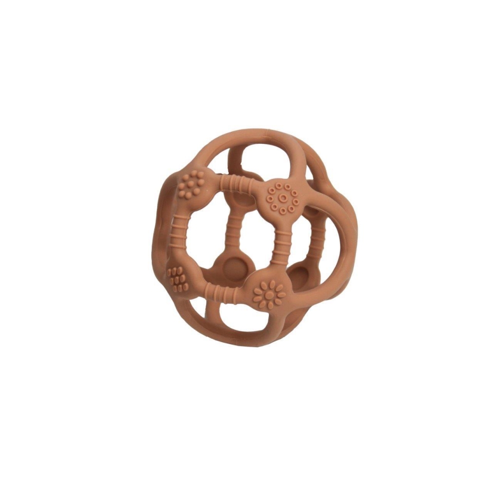 B-Silikonowa piłeczka gryzak terracota