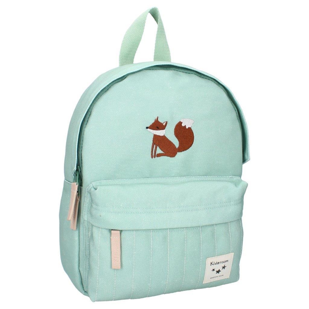 Fox Charlie vaikiška kuprinė mint green KIDZROOM-Drabužiai ir aksesuarai, Aksesuarai, Rankinės, kuprinės, lagaminai-e-vaikas